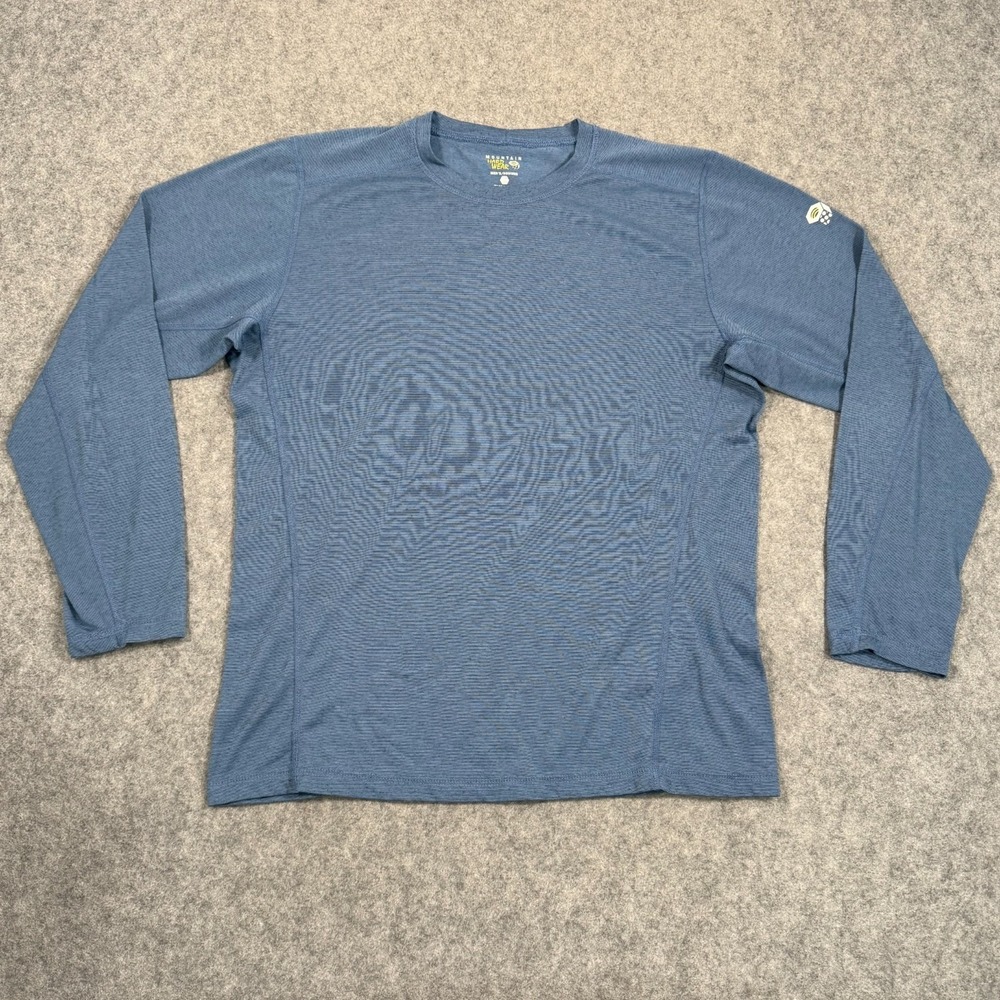 Mountain Hardwear Blue Long Sleeve Activewear T-Shirt Men's Size Medium